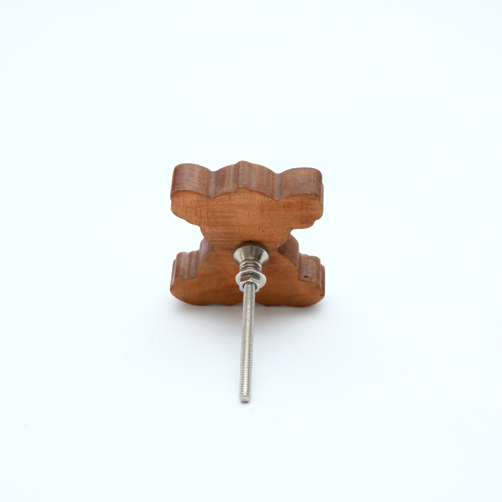 Handmade Acacia Wood Koala Knob for Kids Furniture
